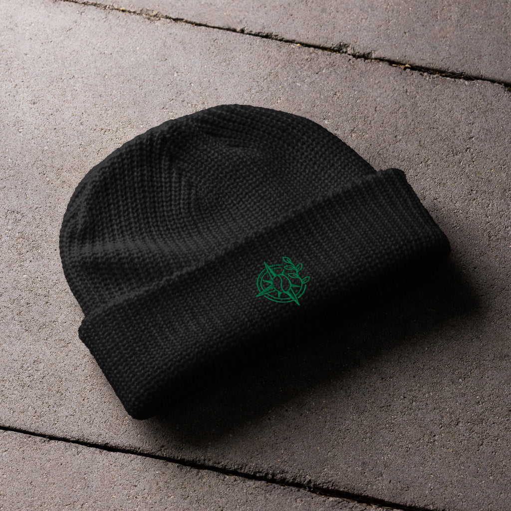 Coffee Compass Fisherman beanie