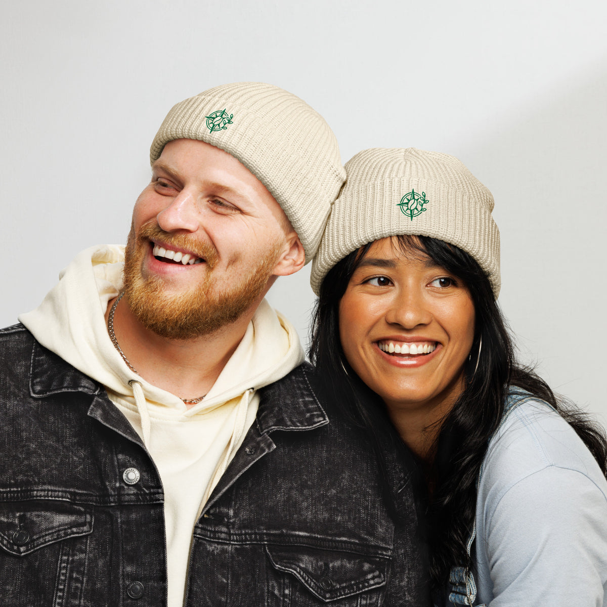Coffee Compass Fisherman beanie